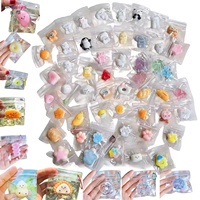 Jeu d'association Squishy, jouet anti-stress à presser effet slime, figurines miniatures d'animaux et de nourriture pour cadeau de diffusion en direct