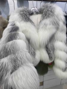 フォックスファーコートレディーストップス長袖ふっくらクロスフォックスファーコート - Product Image 5