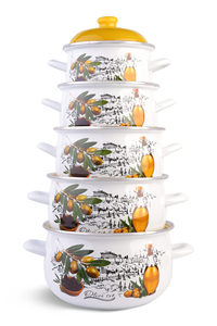 Cabilock Dolsot Men Nấu Ăn Nồi Kho Nồi Nấu Ăn Nồi Men Bát Với Nắp Men Bát Salad Phong Cách Trung Quốc <span class=keywords><strong>Retro</strong></span> Nhào Nơ - Product Image 3