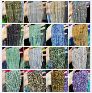 Hạt đá quý tròn mặt cắt tự nhiên, nhỏ, mặt cắt nhiều cạnh, năng lượng, 2mm 3mm 4mm, hạt rời để làm đồ trang sức, vòng tay, vòng cổ - Product Image 2