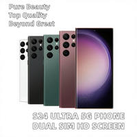 Smartphone S24 Ultra 5G Layar HD Pengenal Wajah Dual SIM Ponsel 4GB 64GB 6GB 128GB LTE Spanyol
