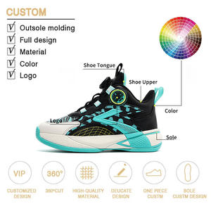 603020 printemps/automne nouveauté garçons imperméable anti-dérapant chaussures de <span class=keywords><strong>basket</strong></span>-ball haut en cuir supérieur chaussures de Sport pour enfants - Product Image 6