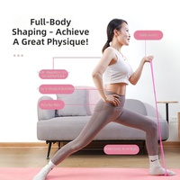 Bande de Résistance en Silicone Haute Élasticité pour Entraînement de Yoga, Sangle de Traction, Bande de Tension pour Fitness