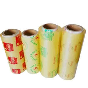 9-15mic 30-50cm chiều rộng cuộn OEM cấp thực phẩm PVC bám phim bọc boyuan bọc PVC Stretch bám phim cho bao bì thực phẩm