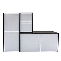E218 E228 Blanc Noir Grande Puissance Subwoofer Extérieur Double 18 Pouces Boîtier de Basses 1200W/1600W pour Concerts, Églises, Spectacles et Scènes