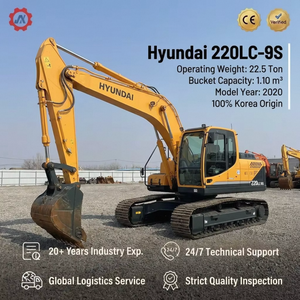 Excavadora de cadenas Hyundai 220LC-9S usada, de 22 toneladas, con pocas horas de uso, en venta. - Product Image 2