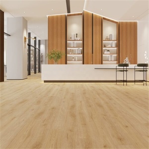 Tablón de vinilo con acabado de grano de madera, 5mm, impermeable, cierre de clic <span class=keywords><strong>flotante</strong></span>, entrelazado, tablón de núcleo rígido, suelo laminado, Spc - Product Image 3