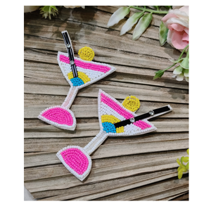 Pendientes de cuentas hechos a mano de alta calidad con detalles artísticos artesanales, joyería llamativa diseñada para un estilo étnico contemporáneo. - Product Image 4