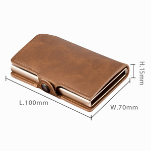 Portafoglio Sottile in Microfibra Personalizzato <span class=keywords><strong>per</strong></span> Uomo, Stile Business, Porta Carte di Credito Premium con Display - Product Image 4