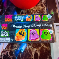 Mainan Hantu Glow in the Dark yang Dapat Diremas, Bentuk Hantu Transparan dengan Ekspresi Tiga Warna dan Penghilang Stres
