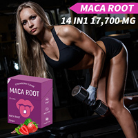 Compléments de santé : Film buccal aromatisé à la racine de Maca, absorption rapide, boost d'énergie, bandes orales, vitamines pour adultes