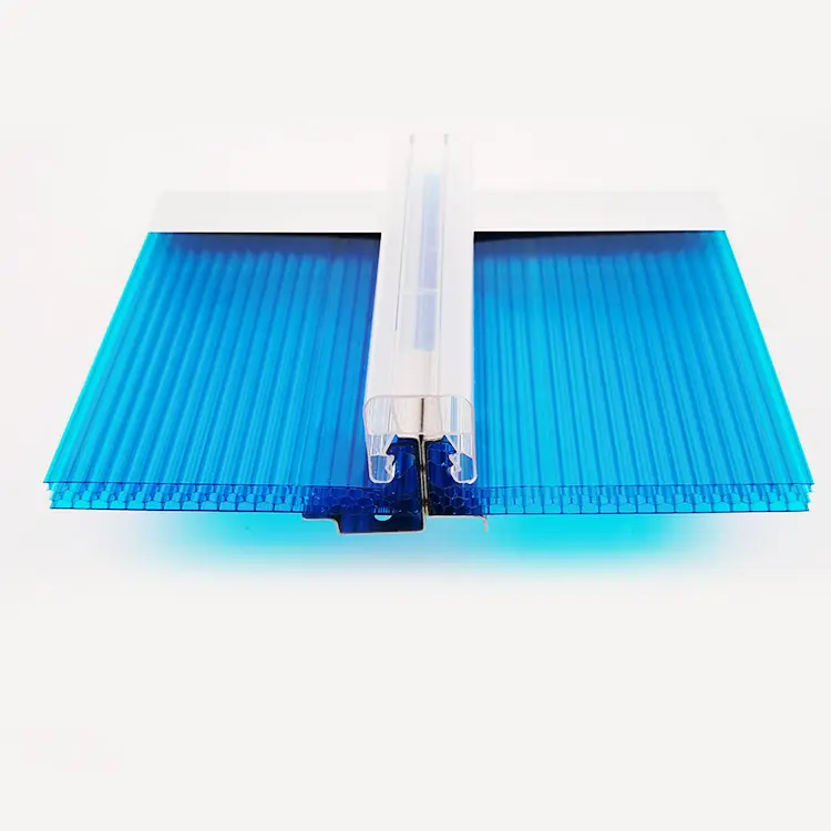 Softlite veredelt jede Dicke blau grün 30mm Polycarbonat platten für Sonnenschutz dach