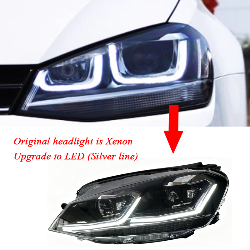 GOLF 7 argento (Xenon upgrade LED) 2pcs = 1set