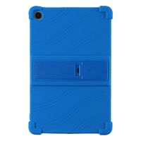 Étui en gel de silice pour tablette Samsung Tab A7 T500 A8 X200 S6Lite P610 P619 P627 P625 T510 S5E T720, coque arrière souple en silicone avec support