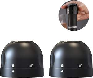 Tapones de vino cromados personalizados Tapones de botella de champán de metal de innovación más nueva con logotipo Sellado al vacío de silicona para vino tinto - Product Image 6