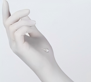 Gants en latex jetables Blickman Bio - Sans poudre/Non stériles, gants de protection de laboratoire avec bouts de doigts texturés - Product Image 1