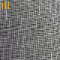 Voilage IFR personnalisable en voile texturé lin, plissé sur mesure, ignifuge, taux d'occultation 1%-40%, ouverture bipartite gauche/droite