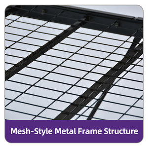 Letto <span class=keywords><strong>a</strong></span> Soppalco Doppio in Metallo Nero con Ringhiera e Scala, Robusto e Salvaspazio, Non Richiede Box Spring - Product Image 2