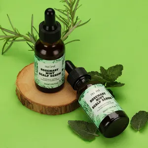 Nuspa Marque privée Sérum capillaire naturel au romarin et à la menthe Nettoyage doux aux plantes biologiques Sérum capillaire pour les follicules pileux