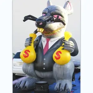 Vente flash : <span class=keywords><strong>Rat</strong></span> géant gonflable avec sac à argent, ballon haute visibilité - Product Image 1
