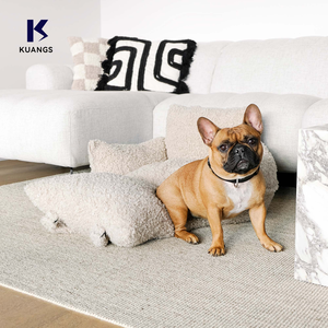 Cama de Viaje <span class=keywords><strong>para</strong></span> <span class=keywords><strong>Perros</strong></span>, Modelo 2026, Popular, en Oferta, Personalizable, Suave, Elegante, Portátil, Color Beige, Tipo Teddy - Product Image 1
