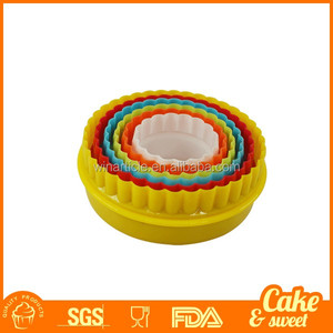 5 Cái Bộ Tem Dập Nổi Dụng Cụ Cắt Bánh Quy Hình Tròn 3d Hai Mặt Bằng Nhựa - Product Image 4