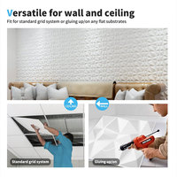 Panneaux muraux 3D en PVC géométriques modernes, imperméables et résistants à l'humidité, pour la décoration du fond de télévision dans le salon