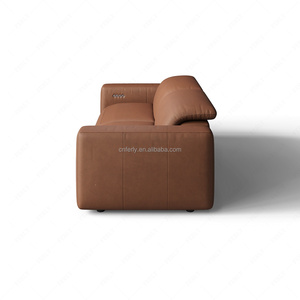 FERLY Modular Leather <strong>2</strong> <strong>Piece</strong> Sofa Recliner Sectional <strong>Couch</strong> for Living Room Furniture <strong>Set</strong> - Product Image 5
