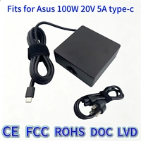 Câble de charge pour ordinateur portable 100W 20V 5A TYPE-C PD Alimentation pour ASUS ZenBook X14 ASUS ROG Flow X12 ASUS ROG Flow X13