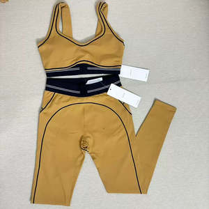 Groothandelsversies zonder merklogo's <span class=keywords><strong>fitness</strong></span> yoga kleding elastische tailleband yoga en sportkleding - Product Image 5