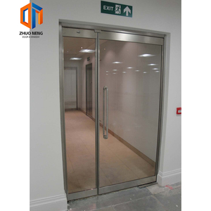 Nhà máy cung cấp tiêu chuẩn nội thất kính thủy tinh cách âm nhập lửa đánh giá cửa ra vào cho thương mại xã thoát khỏi thiết kế hiện đại - Product Image 1