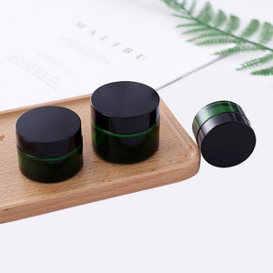 Tarro de vidrio inclinado de 15g, 30g, 50g, con hombro inclinado, para crema, cosméticos, vacío, mate, esmerilado, ámbar, negro - Product Image 6