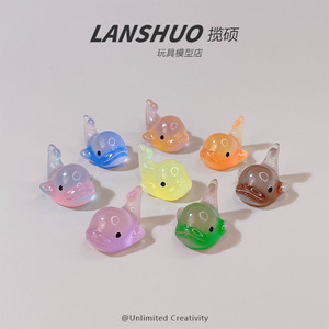 Lanshuo Glow In Dark Whale Charms Zinc Alloy DIY Jewelry Accessories For Phone Case Magnet Ornament <b>Gift</b> Unisex - Product Image 3