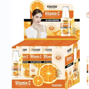 OEM/ODM Antiarrugas Vitamina C Maquillaje Cosméticos <span class=keywords><strong>CC</strong></span> <span class=keywords><strong>Cream</strong></span> Foundation BB <span class=keywords><strong>CC</strong></span> Cremas con polvo prensado Base de maquillaje antiarrugas - Product Image 1