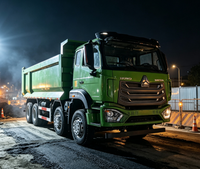Truk Tipper Dump HOWO Shandong 8X4 Bekas 351-450HP Weichai Euro 2 Emisi >50T Kapasitas Muatan untuk Pengiriman Pasir & Agregat