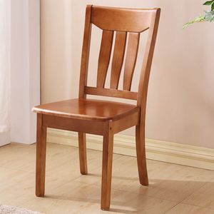 Chaise en bois massif, chaise de salle à manger, chaise de bureau domestique, chaise en bois pour salle à manger de style chinois simple - Product Image 6