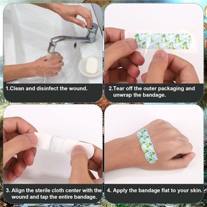 Bandages de bain pour enfants imperméables 100pcs-Couverture de plaie étanche pour bain de <span class=keywords><strong>piscine</strong></span> - Product Image 4