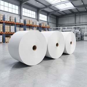 Single Sided Acrylic <b>Adhesive</b> Water Activated Kraft Paper Jumbo Rolls | High Temperature Resistance | <b>Adhesive</b> Sticker - Product Image 3