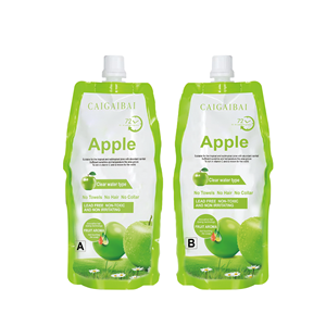 ย้อมผมสมุนไพรสีดำ ไม่มีผลข้างเคียง ปลอดภัย 500 มล.*2 ครีมย้อมผมสีดำแอปเปิ้ล ติดทนนาน 96 ชั่วโมง ครีมย้อมผมแบบแชมพู - Product Image 6