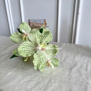 5 teste di orchidee <span class=keywords><strong>Vanda</strong></span>, composizioni floreali per matrimoni con Phalaenopsis, orchidee a farfalla, fiori artificiali di Phalaenopsis e <span class=keywords><strong>Vanda</strong></span> - Product Image 5