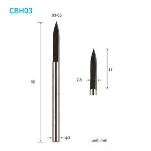 نحت خشبي HSS جودة عالية 3-قطع دوارة نقش فولاذية عالية السرعة - Product Image 5