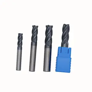 End Mill Milling Cutter R-angle Bull Nose Milling Cutter Lurus Shank Halus Grinding Spiral Groove End untuk Cnc Metal Processing