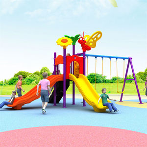 Equipo de patio de recreo competitivo de alta calidad, tobogán de plástico para exteriores de poste de 76 mm para <span class=keywords><strong>restaurante</strong></span> y parque de atracciones - Product Image 5