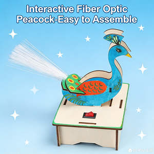 Jouet de puzzle en bois à faire soi-même, très vendu, paon, écran d'ouverture, STEM, éducatif, assemblage <span class=keywords><strong>manuel</strong></span> pour enfants, expérience <span class=keywords><strong>scientifique</strong></span> à vapeur - Product Image 4