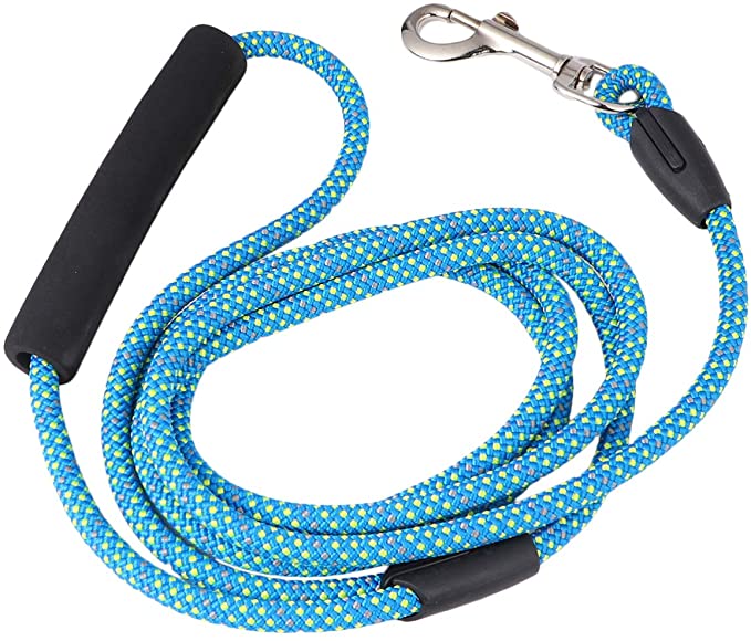 Высококачественный Легкий поводок для собак из полиэстера, мягкий поводок с нескользящей ручкой, поводок для домашних животных для тренировок и прогулок