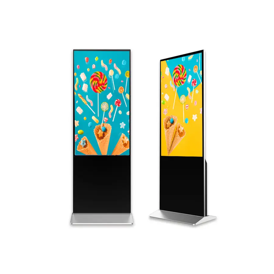 55"Commercial Advertising Vertical Display All-in-One Advertising Equipment Kiosk Indoor Floor Standing Digital Signage