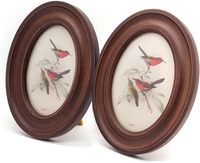 Bingkai Foto Kayu Oval 4x6 Inci Bingkai Foto Vintage untuk Hiasan Dinding atau Meja Dekorasi Rumah