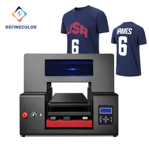 Refinecolor Digital Tshirt Printer Direct To Garment Tee shirt impresora A3 DTG imprimante For T-shirt Printing Machine