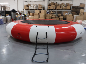 Trampolín Acuático Inflable Gigante, Combinación <span class=keywords><strong>de</strong></span> Brincolín y Tobogán <span class=keywords><strong>para</strong></span> Jardín, Parque Acuático Inflable <span class=keywords><strong>de</strong></span> PVC <span class=keywords><strong>para</strong></span> Niños, Adultos y Fiestas - Product Image 5