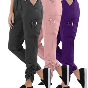 Logotipo personalizado bata larga <span class=keywords><strong>para</strong></span> las mujeres <span class=keywords><strong>pantalones</strong></span> de estiramiento <span class=keywords><strong>enfermeras</strong></span> de uniforme de los hombres <span class=keywords><strong>pantalones</strong></span> de carga - Product Image 2